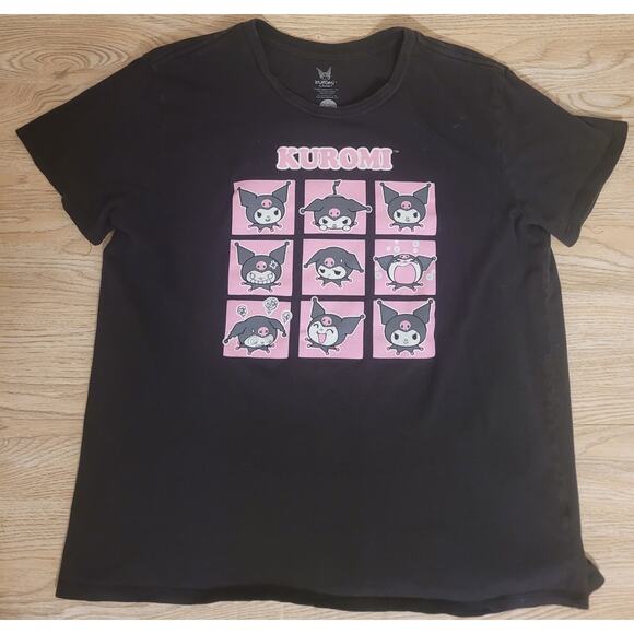 Kuromi New Kids T-Shirt - Nine Panel Facial Gestures Boxes Pre-owned Size Medium - Picture 1 of 3